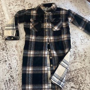 Missguided long plaid contrast flannel